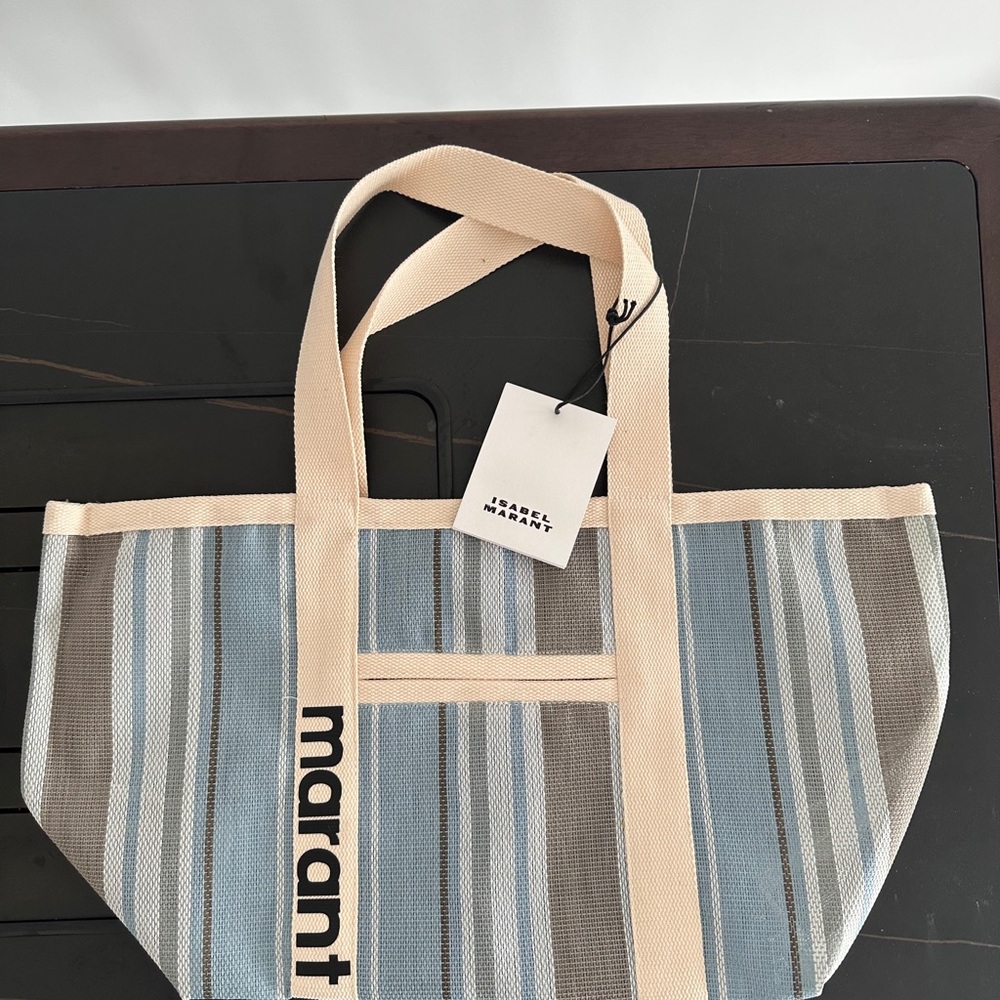 Authentic Isabel Marant Striped Canvas Tote Bag - Picture 7 of 7